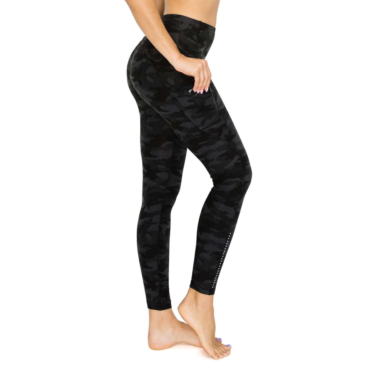 Leggings w/Pockets - Dark Camo