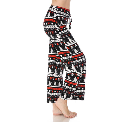 Buttery Soft PJ Pants - Tree/Snowman