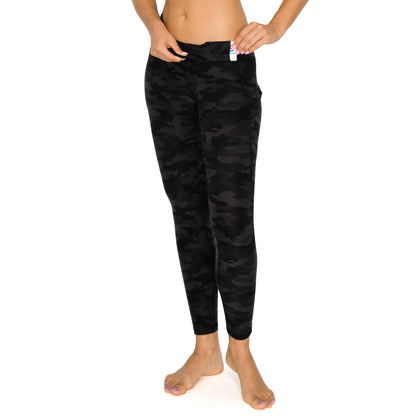 Leggings w/Pockets - Dark Camo