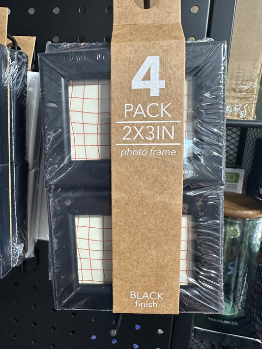 4 pk 2x3 Frames Black