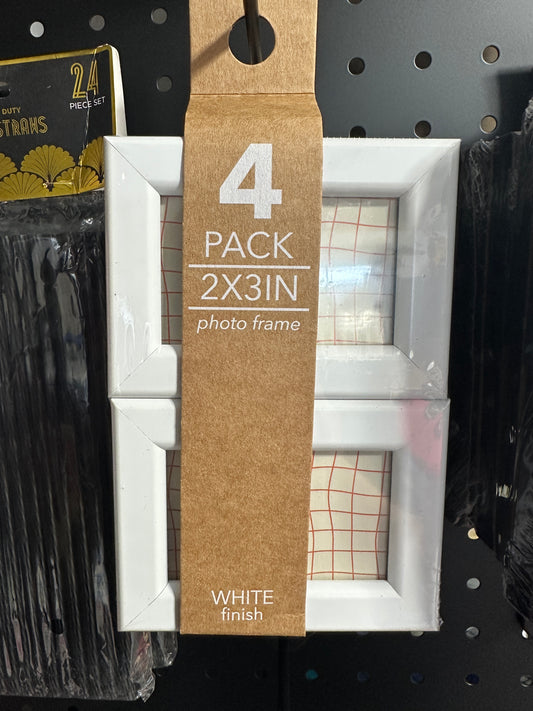 4 pk 2x3 White Frames