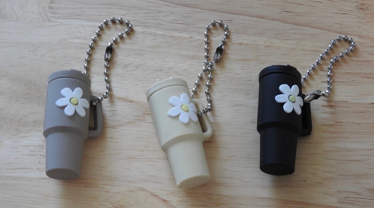 Tumbler Flower KeyChain