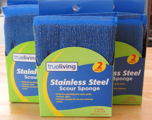 Stainless Steel Scour Sponge Set