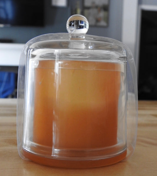 Citronella Candle with glass cover - 8oz