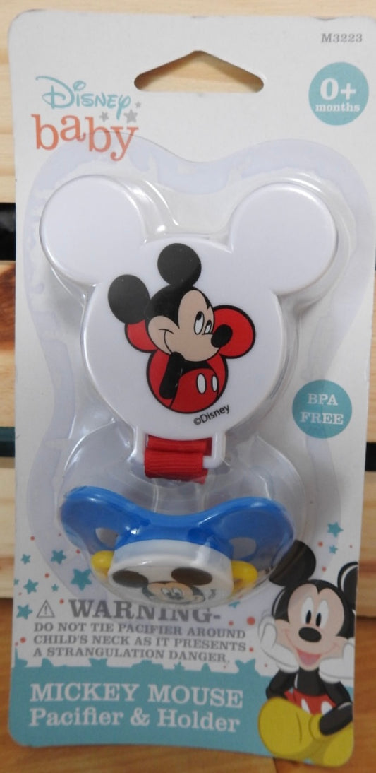 Infant Mickey Pacifier & Holder