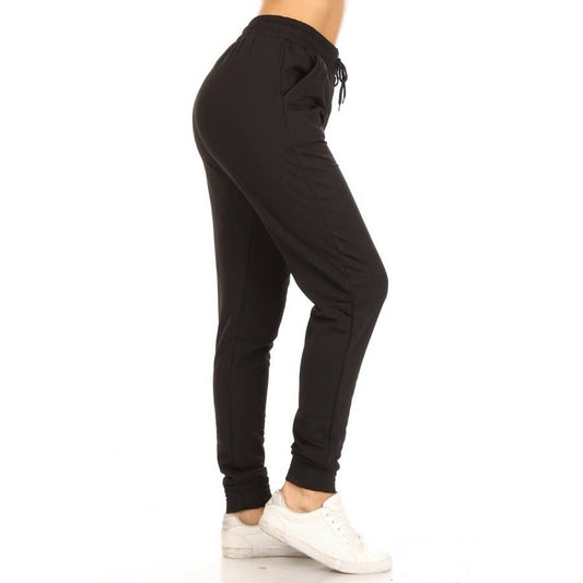 Fleece Lined Relaxed Joggers with Drawstring